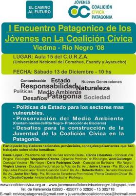 I Encuentro Patagonico de los Jovenes de la Coalición Cívica