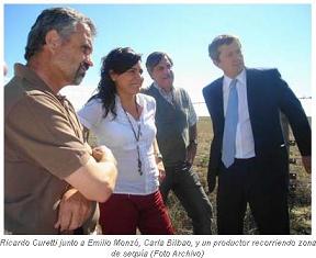 Curetti destacó la presencia de la Nación y Provincia para ayudar a los productores