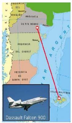 Alerta por supuestos vuelos entre Sierra Grande y Malvinas