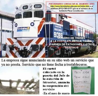 Mas de cuatro meses sin servicio de trenes entre Bahía Blanca y Carmen de Patagones