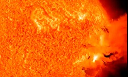 Impactante video de una explosión solar
