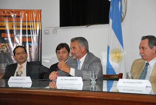 Curetti fue presentado en la Dirección de Vialidad de la Provincia de Buenos Aires