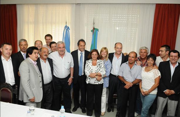 Garcés participó de una reunión con el gobernador Scioli