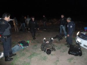 Trasladaron a los cuatro detenidos del impresionante robo en San Blas